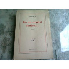 EN UN COMBAT DOUTEUX - JOHN STEINBECK (CARTE IN LIMBA FRANCEZA)