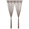 Gossi perdea macrame, gri taupe,140 x 240 cm, bumbac