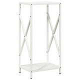 Cumpara ieftin Suport pentru lemne de foc alb 34x25x70 cm Otel laminat la rece