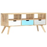 Cumpara ieftin Comoda TV, 110 x 35 x 48 cm, lemn masiv de mango
