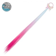 Elastic pentru păr fluture cu paiete suvite multicolor 47cm, CMCLASS