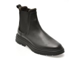 Ghete CLARKS negre, BADBURY EASY, din piele naturala