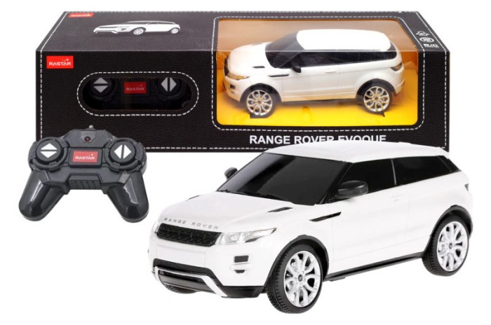 MASINA CU TELECOMANDA RANGE ROVER EVOQUE ALB SCARA 1 LA 24