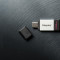 Usb flash drive kingston 256gb data traveler 80 usb 3.2 r/w: 200/60 mb/s compatible with