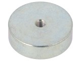 Magnet fix neodim 25mm, o&Aring;&pound;el, filet M4, 3mm, 105N, ELESA GANTER