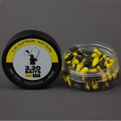 Wafters 2.20 Baits Supreme, Galben - Negru, Ciocolata &amp;amp; Lamaie, 10mm, 50ml foto