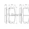 Set placute frana,frana disc MITSUBISHI PAJERO II (V3_W, V2_W, V4_W) (1990 - 1999) BOSCH 0 986 461 768