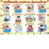 Plansa Programul zilnic al scolarului