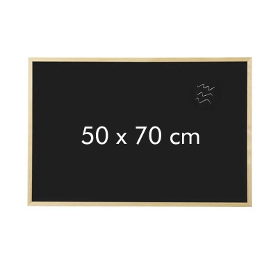 Tabla pentru creta, 50 x 70 cm, rama lemn, multilaterala foto