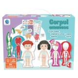 Puzzle educativ, Corpul omenesc, 60 piese, Smile Games