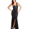 Rochie Asimetrica, Sofisticata, Maxi, Cocktail, Neagra