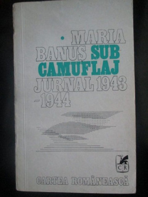Sub camuflaj jurnal 1943-1944-Maria Banus foto
