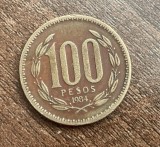 C50 - Moneda foarte veche - Chile - 100 pesos - 1984, America Centrala si de Sud