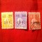 3 Timbre Portugalia Ceres cu supratipar 40c/50c, 40c/3c 1928 si 10c 1929 Revalidado, stampilate