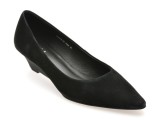 Pantofi EPICA negri, B232, din piele intoarsa