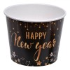 Cutie Snack, Model Stele &quot;Happy New Year&quot;, Capacitate 1.8L, Culoare Negru, Material H&acirc;rtie, Diametru 16.5cm, &Icirc;nălțime 13.5cm, Oem
