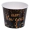 Cutie Snack, Model Stele &quot;Happy New Year&quot;, Capacitate 1.8L, Culoare Negru, Material H&acirc;rtie, Diametru 16.5cm, &Icirc;nălțime 13.5cm