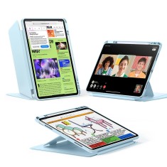 Husa iPad Air 13 (2024) ESR Flip??A Hybrid Pen, albastru foto