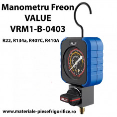 Manometru Freon de inalta presiune | Value VRM1-B-0403 | R22, R134a, R407C, foto