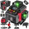 Laser nivel 360&deg;, cu linii incrucisate 4D, verde, distanta 40m, Red Technic