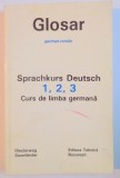 GLOSAR GERMAN - ROMAN , SPRACHKURS DEUTSCH , 1 , 2 , 3 , CURS DE LIMBA GERMANA de GEORGE PACURAR , GERHARD KOLLER , 1994
