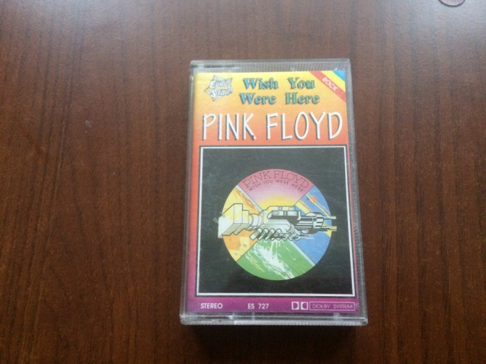 pink floyd wish you were here 1975 album caseta audio muzica prog rock eurostar