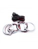 Kit Angel Eyes LED COTTON universal - 2x90mm, 2x100mm fara tesitura, Xenon Bright