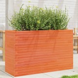Cumpara ieftin Gossi jardiniera gradina, maro ceruit, 110x40x68,5 cm, lemn masiv pin