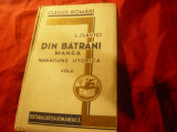 Ioan Slavici -Din Batrani - Manea - Naratiune istorica -vol. II -Ed.1930 CR,234p