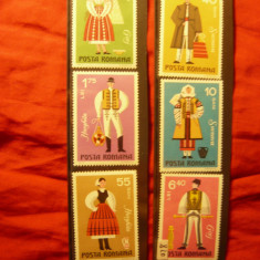 Serie Romania 1973 - Costume Populare , 6 valori