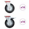 Gossi roti pivotante, 32 buc., 200 mm