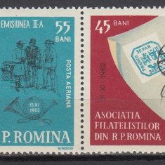 ROMANIA 1963 LP 551 ZIUA MARCII POSTALE ROMANESTI SERIE MNH