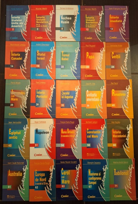 COLECTIA MICROSINTEZE - ISTORIE UNIVERSALA - ED. CORINT - 25 VOLUME - 1999-2005