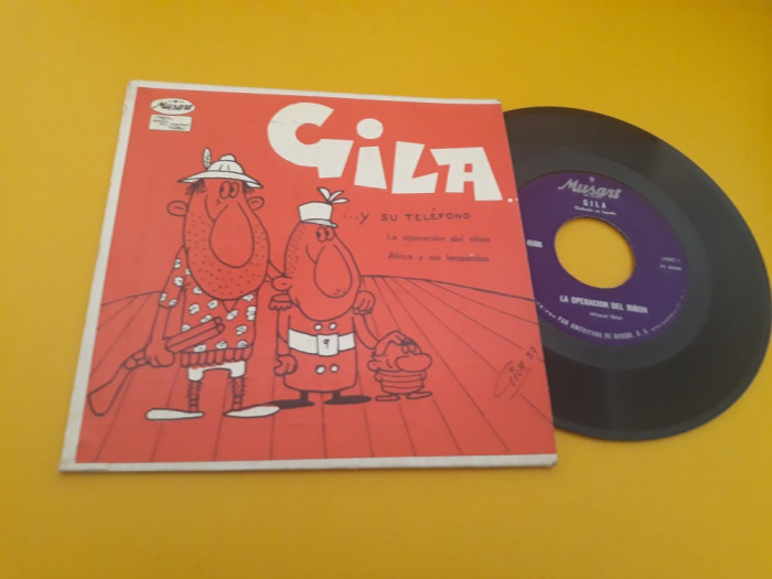 VINIL GILA-GILA Y SU TELEFONO 1957 DISC MUSART STARE EX