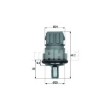 Mahle senzor, temperatura lichid de racire Behr