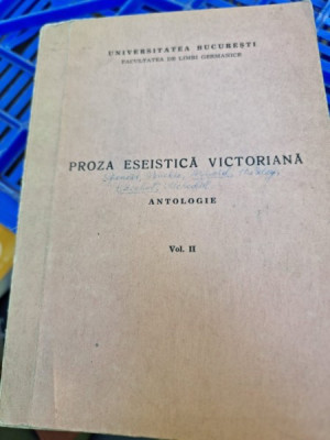 Ana Cartianu - Proza eseistica victoriana Vol II foto