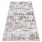 Covor BLISS Z239AZ551 gri / roz - Abstracție, modern, structural, 120x170 cm
