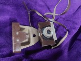 Aparat foto de colectie.aparat de fotografiat vechi SMENA 8 M.cu etui maro original.nu a fost curatat
