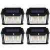 Set 4 x lampa solara de exterior cu 3 becuri , 3 moduri functionare, senzori de miscare/lumina, Oem