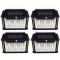 Set 4 x lampa solara de exterior cu 3 becuri , 3 moduri functionare, senzori de miscare/lumina