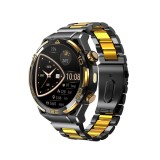 Cumpara ieftin Smartwatch Blackview W90 Pro, Negru Auriu, Metal Aur 14K, 1.43 AMOLED HD, 900mAh, GPS, Monitorizare sanatate si sport, Apelare Bluetooth, ChatGPT