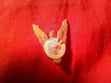 Insigna Primul Cosmonaut Roman 1981 - Vultur , h=3cm , metal si email