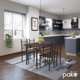 Set de masă Roza 5 piese 120x70x75cm