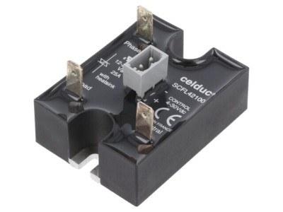 Releu semiconductor CELDUC Ucom 4-30VDC 25A 12-280VAC 1-fazat foto