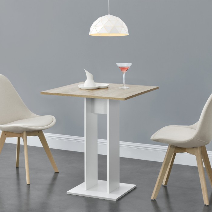 Masa bucatarie Lindesnes EW efect stejar/alb [en.casa] HausGarden Leisure