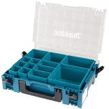 Makita 191X80-2 - Cutie din plastic 395x295x105 mm maner transport sistem clipsare stocare supraetajata