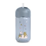 Sticlă de apă fără picurare, bears, 340 ml, albastru, suavinex