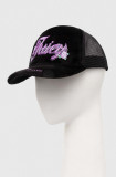 Juicy Couture sapca ROSE &amp; THORN TRUCKER CAP culoarea negru, cu imprimeu, JCAWH224701