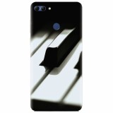 Husa silicon pentru Huawei Y9 2018, Piano Key Close Up Macro