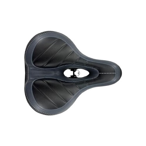 Sa ergonomica pentru bicicleta Crazylynx, 24 x 20 x 14.5 cm, spuma, piele PU, gel, negru, gri
